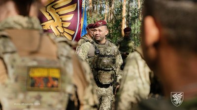 Командир 95-ї окремої десантно-штурмової Поліської бригади Руслан Маришев