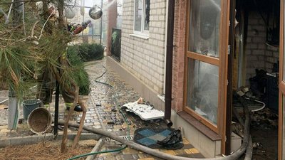 На Херсонщині горів приватний будинок На Херсонщині горів приватний будинок