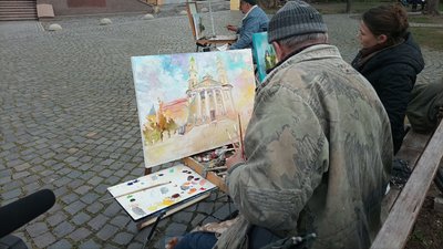 Малювали собор і скансен: в Ужгороді зібралися художники на пленер