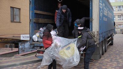 Вінницькі волонтери відправили для мешканців Балаклії гуманітарну допомогу Вінницькі волонтери відправили для мешканців Балаклії гуманітарну допомогу