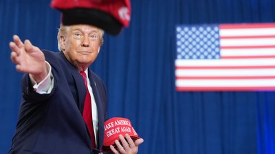 Президент США Дональд Трамп на передвиборчому мітингу у штаті Техас, 27 жовтня 2026 року