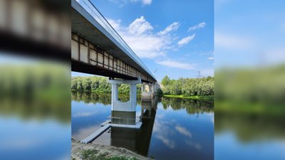 Такий вигляд має новий міст на Чернігівщині Такий вигляд має новий міст на Чернігівщині