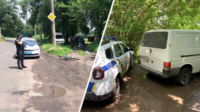 У Черкасах нетверезий водій збив велосипедиста і втік. Його затримали
