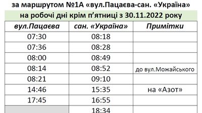 розклад розклад