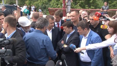 Філатов з Зеленським побилися об заклад щодо мосту у Дніпрі
