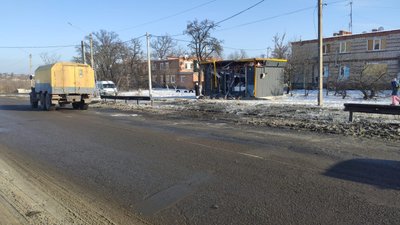 Дорога у Мерефі
