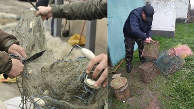 На Одещині знайшли та знищили понад тисячу браконьєрських знарядь вилову риби