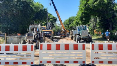 Ділянка водопровідної мережі, де сталася аварія Ділянка водопровідної мережі, де сталася аварія