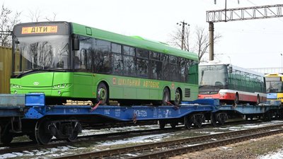 Автобуси, які передали Одесі з Київщини