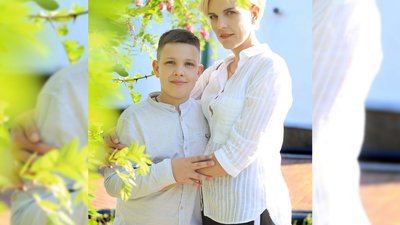 Алла Шатковська разом із сином Алла Шатковська разом із сином