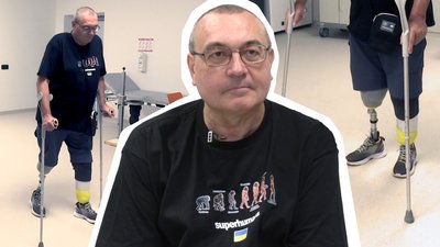На дідуся чекають 4 онучки: на Львівщині поранений прикордонник став на два протези