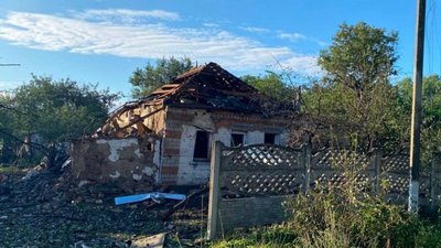 Зруйнований будинок у Шевченковому Куп'янської громади
