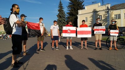 Акція “Захистимо демократію в Білорусі!” відбулась сьогодні у Луцьку