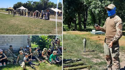 У таборі на Кіровоградщині дітей навчають стройовій та стрілецькій підготовці У таборі на Кіровоградщині дітей навчають стройовій та стрілецькій підготовці