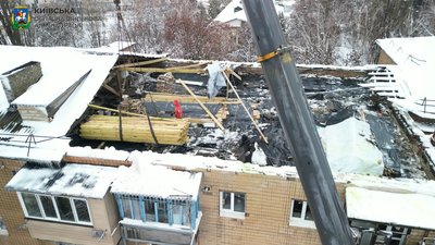 У Бородянці триває відновлення будівель, пошкоджених російськими обстрілами