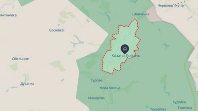 Козача Лопань на мапі DeepState