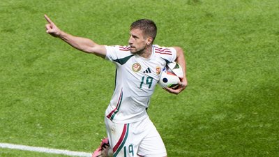 Євро-2024 з футболу: Форвард Барнабаш Варга у складі національної збірної Угорщини.