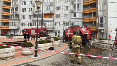 В Одесі горів офіс на 24 поверсі: травмованих немає В Одесі горів офіс на 24 поверсі: травмованих немає