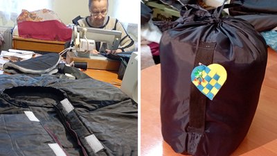 У Новоархангельську на Кіровоградщині шиють спальні мішки для військових