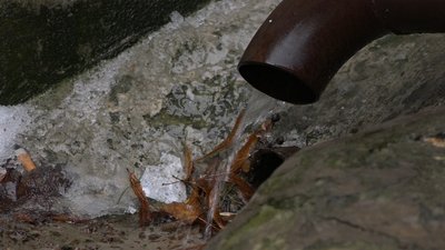 Дощ у під'їзді: через різке потепління залило сходи будинку на Рокосовського у Чернігові Дощ у під'їзді: через різке потепління залило сходи будинку на Рокосовського у Чернігові
