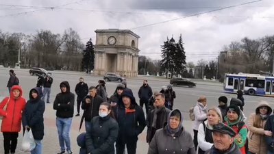 У столиці Молдови влаштували протест проти надзвичайного стану