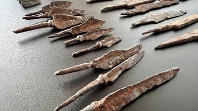 Київські митники вилучили більше ста археологічних знахідок VIII ст. до н.е.-ХІІІ ст нашої ери Київські митники вилучили більше ста археологічних знахідок VIII ст. до н.е.-ХІІІ ст нашої ери