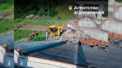 Ремонтні роботи моста поблизу Ніжина Ремонтні роботи моста поблизу Ніжина