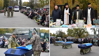 У Кропивницькому попрощалися з трьома військовими, загиблими у боях на Херсонщині У Кропивницькому попрощалися з трьома військовими, загиблими у боях на Херсонщині