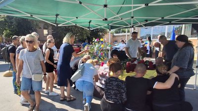 Прощання з загиблим військовим
