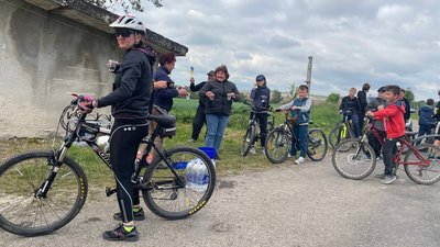 Учасники велопробігу у Франківську Учасники велопробігу у Франківську