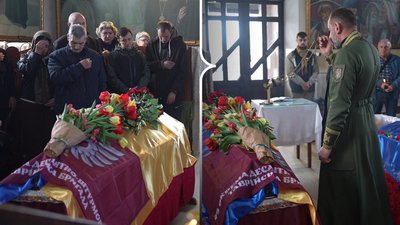Херсонщина, ЗСУ, військові, прощання, храм