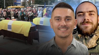 Із двома військовослужбовцями Дмитром Вакуліним і Сергієм Примаком попрощалися у Рівному