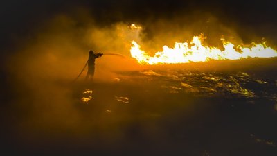 На Хмельниччині вогонь знищив 20 гектарів пшеничного поля