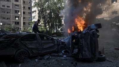Наслідки обстрілу Запоріжжя 