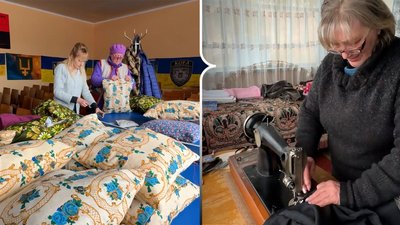 "Корінецькі шовкопряди": як на Чернігівщині плетуть сітки і шиють для військових