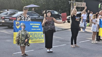 Акція пам'ять у Вінниці на честь полеглого Юрія Поліщука