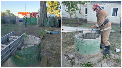 Рятувальники 2 вересня витягли чоловіка з 5-метрового колодязя на Полтавщині