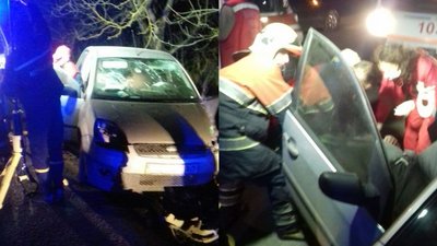 ДТП на Закарпатті: водій та пасажирка одного з авто травмовані