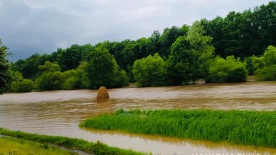 По пояс у воді: на Прикарпатті затопило будинки у селі Старий Хлібичин По пояс у воді: на Прикарпатті затопило будинки у селі Старий Хлібичин