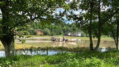 На Монастирищині рятувальники почали відкачувати воду з підтоплених господарств