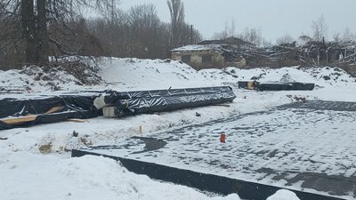 У громаді на Житомирщині будують нове житло під дитячий будинок сімейного типу для родини переселенців