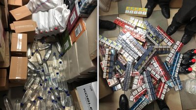 На хмельницькому ринку виявили фальсифіковані алкоголь та цигарки на 200 тисяч гривень
