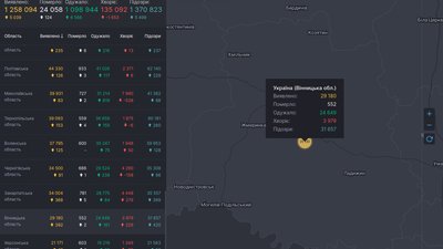 Коронавірус на Вінниччині: 392 випадки за добу Коронавірус на Вінниччині: 392 випадки за добу