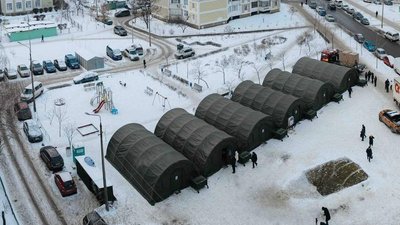 Наметове містечко ДСНС на Троєщині
