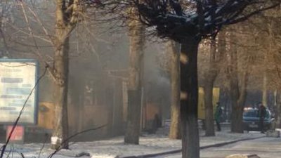 У Житомирі на Польовій загорівся тролейбус У Житомирі на Польовій загорівся тролейбус
