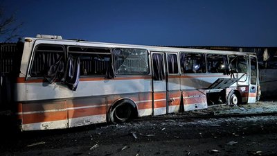 удар по автобусу, Тернівка