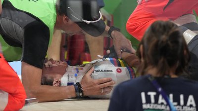 Чемпіонка світу з велотреку Летиція Патерностер зазнала страшного падіння на чемпіонаті Європи-2022: фото