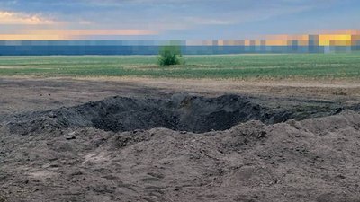 Вирва від крилатої ракети, яку збили з кулемета прикордонники