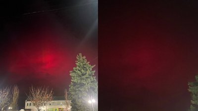 Черкащани неозброєним оком спостерігали за північним сяйвом Черкащани неозброєним оком спостерігали за північним сяйвом