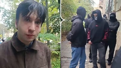 Зліва — Вячеслав Стародубцев, а справа — учасники конфлікту